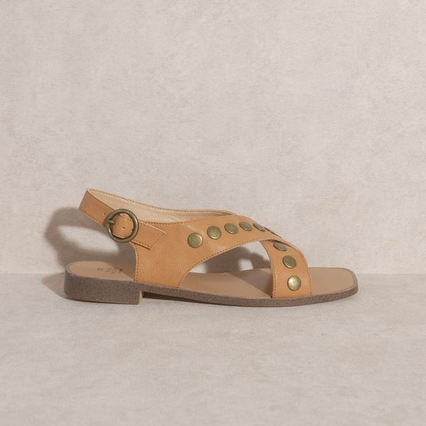 Kylie - Studded Cross Band Sandal