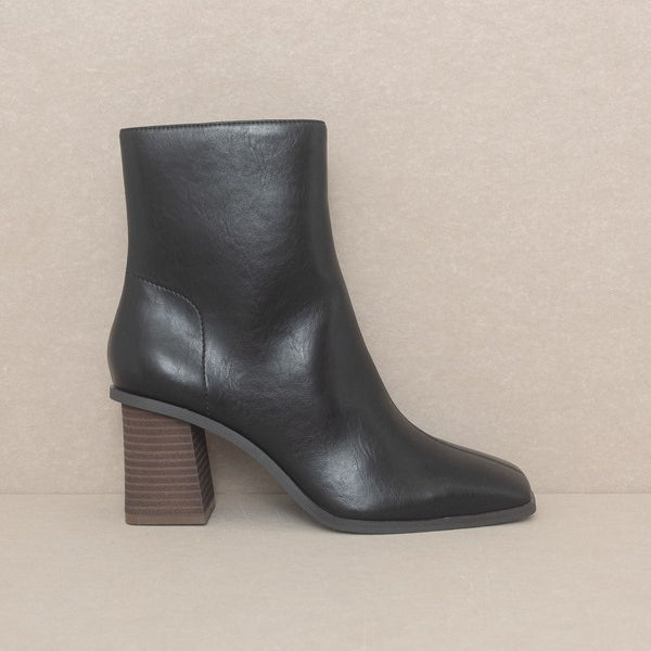 Vera - Square Toe Ankle Boots